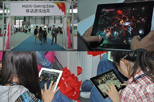 移动游戏成为本次展会一大亮点 